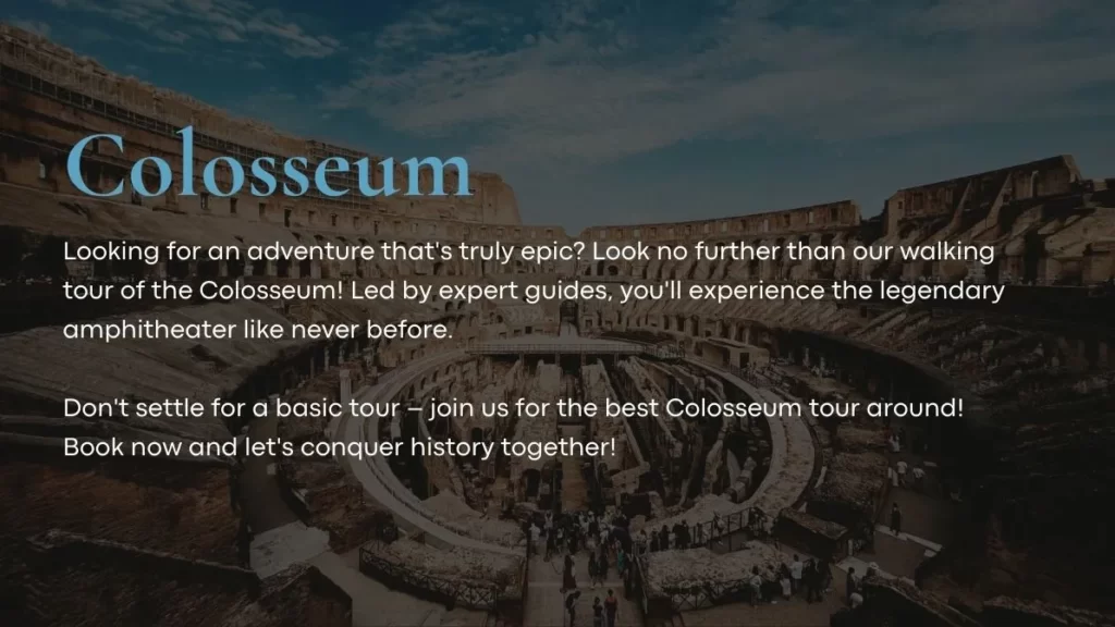 Best Tour of Colosseum