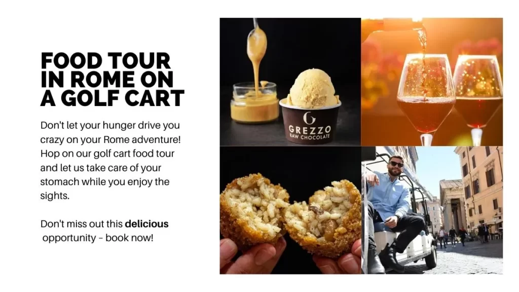 Food Tour in Rome Golf Cart Tour